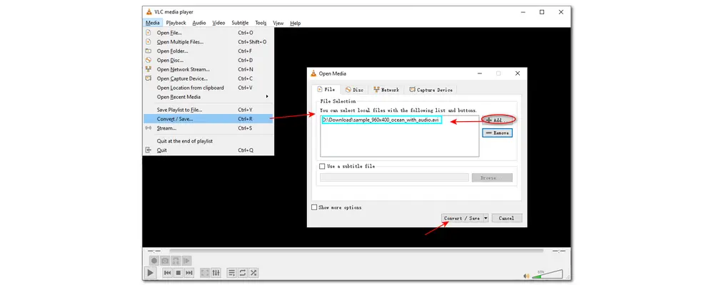 Convert Video to Audio VLC