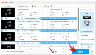 Start WMA to AAC Conversion