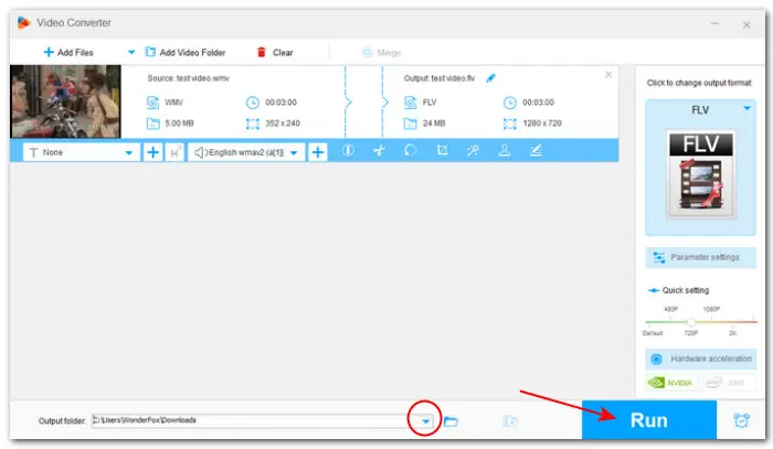 Start Converting WMV to FLV