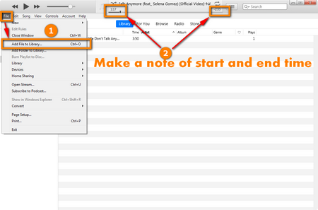Add File and Make a Note of Time