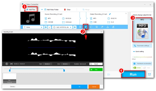 Program to Cut Audio Recording