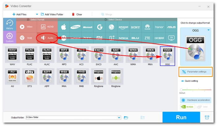 Choose Output Format