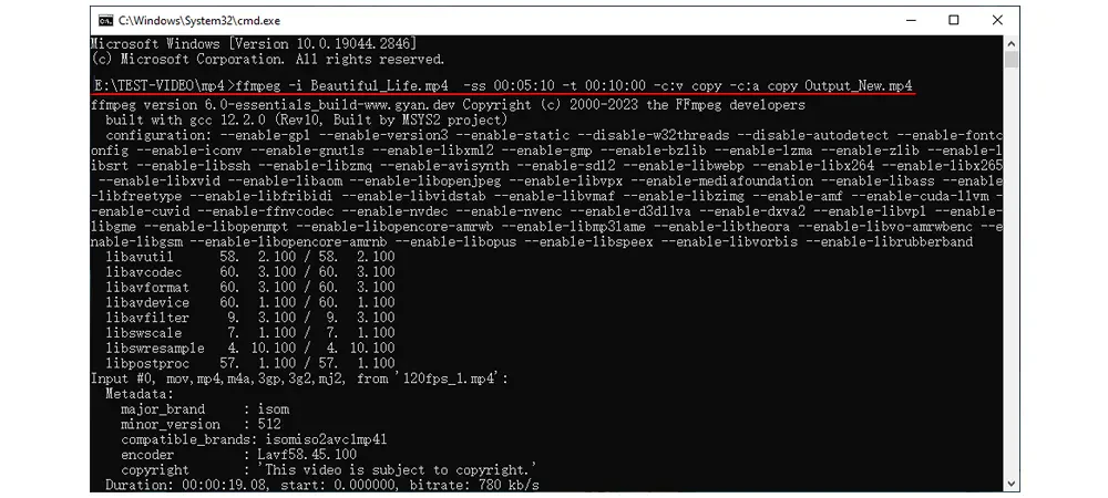 Trim a Video with FFmpeg