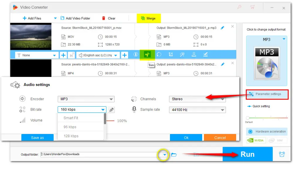 Detach Audio from Video on Windows