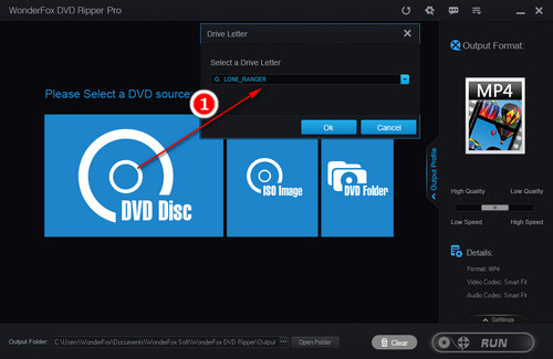 Choose DVD source