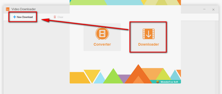 Enter the Downloader Section