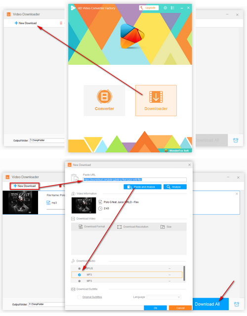 The Whole SoundCloud Audio Downloading Process