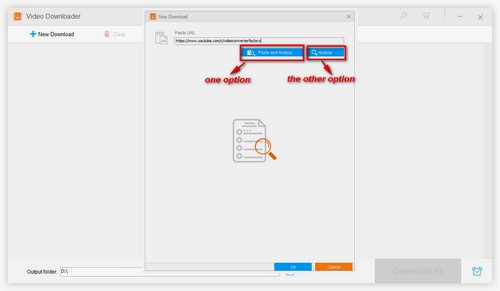 Paste the URLs and analyze the URLs