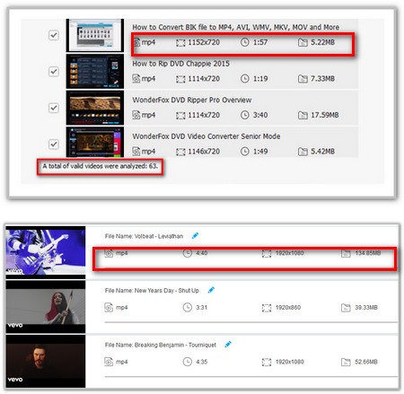 Two phases of video analyzing