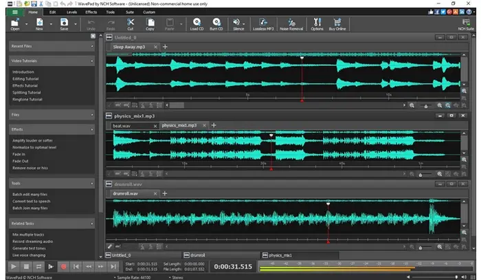 WavePad Audio Editor Software