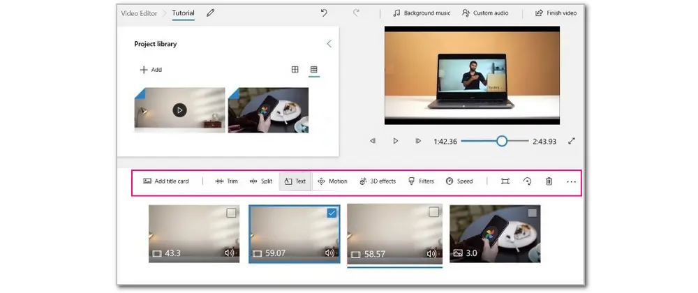 Edit Videos on Windows 10