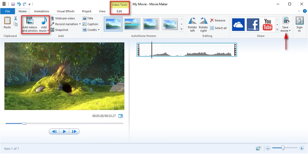 Edit Videos on Windows 11 with Movie Maker