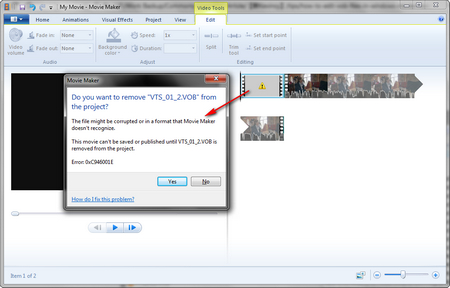 Perfect Solution - How to VOB Files in Windows Movie Maker?