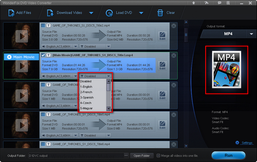 Select MP4 for WMM Editing