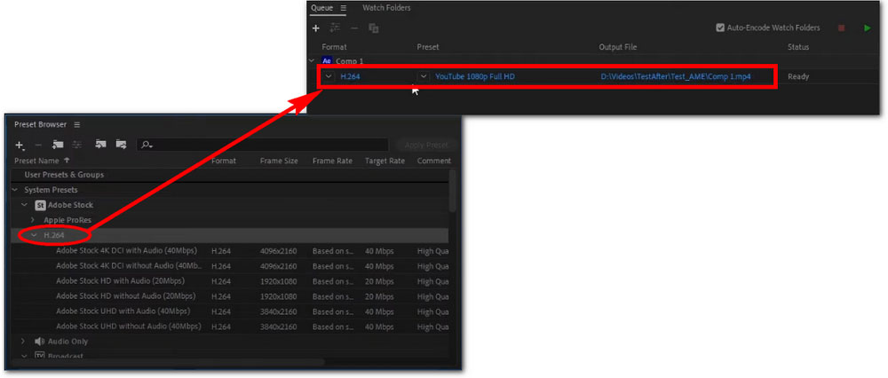 Access Export Settings