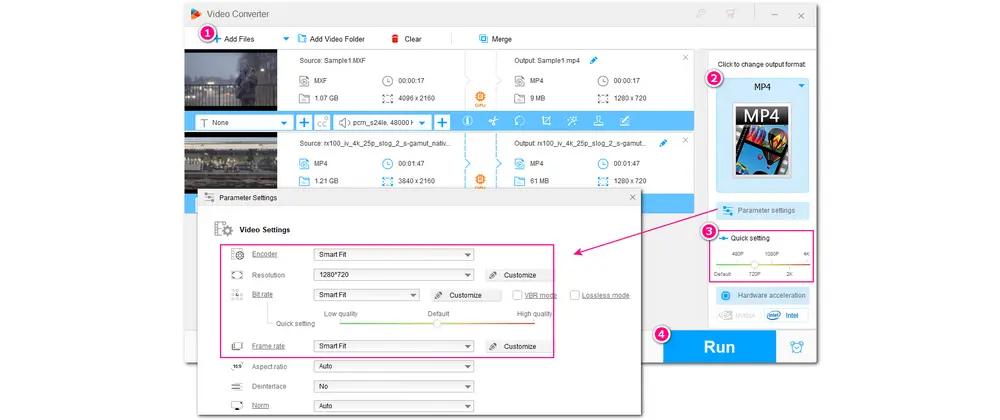 Reduce Video Size and Resolution