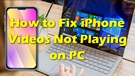 iPhone Videos Not Playing on PC