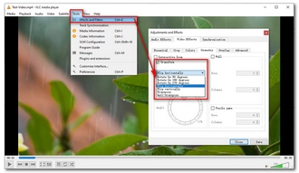 Flip Video in VLC