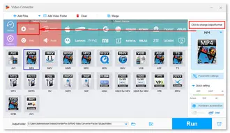 Choose export format