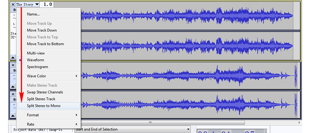 How to Extract Vocals From a Song - Split Stereo to Mono