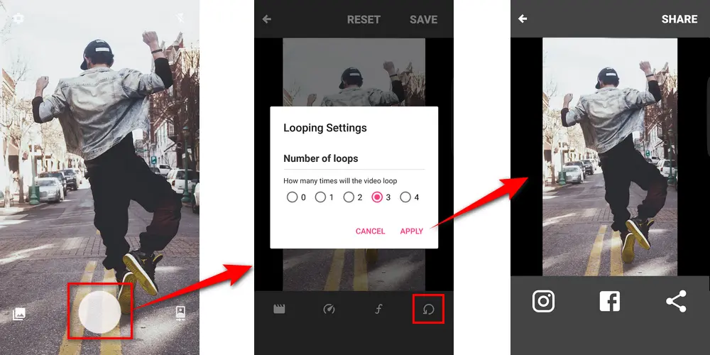 Make a Looped Video on Android