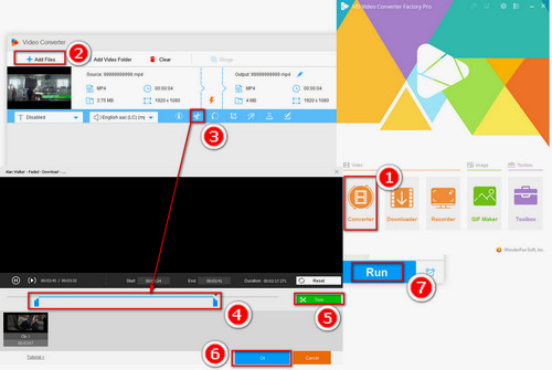 Trim the Videos into Clips