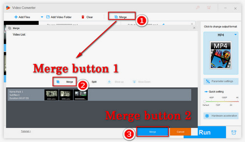 Merge the Video Clips into One