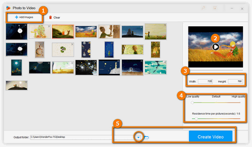 Make Videos with Pictures with WonderFox Video Maker