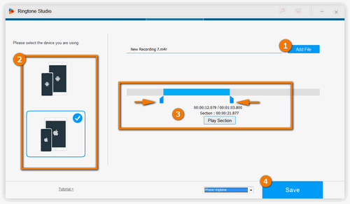 Process -- Turn Voice into Ringtone