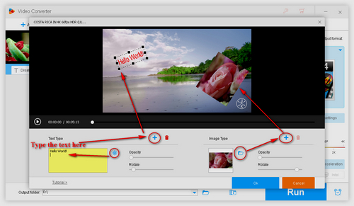 Add Text or Image into Video