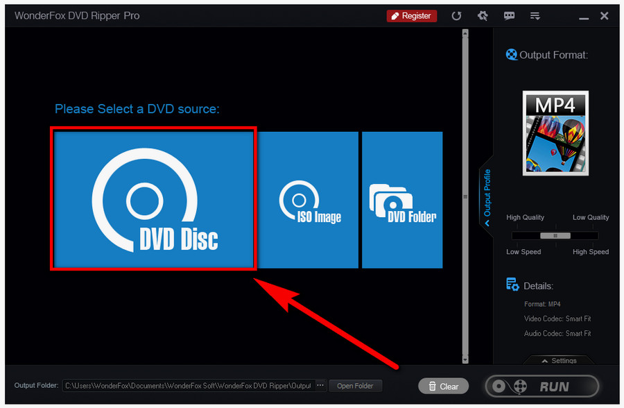 Load region-coded DVD