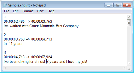 How to Read SRT files with Notepad