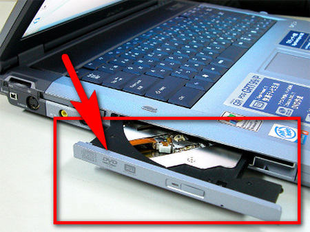 how to install a dvd drive in a hp laptop