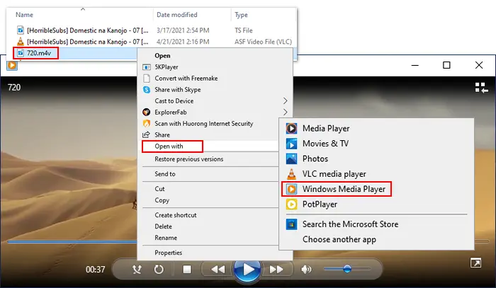 How to Open M4V Files on Windows