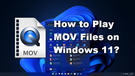 Play MOV Files on Windows 11