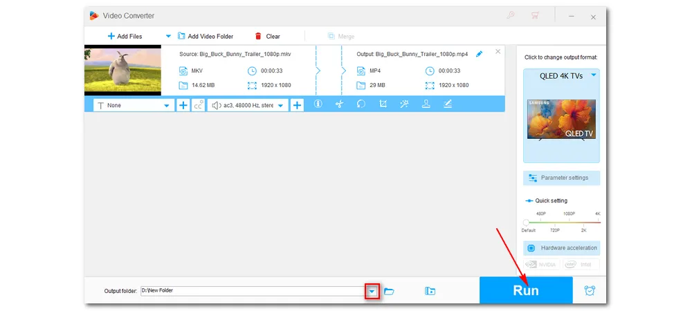 Convert MKV to TV Format