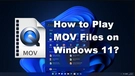 Play MOV on Windows 11