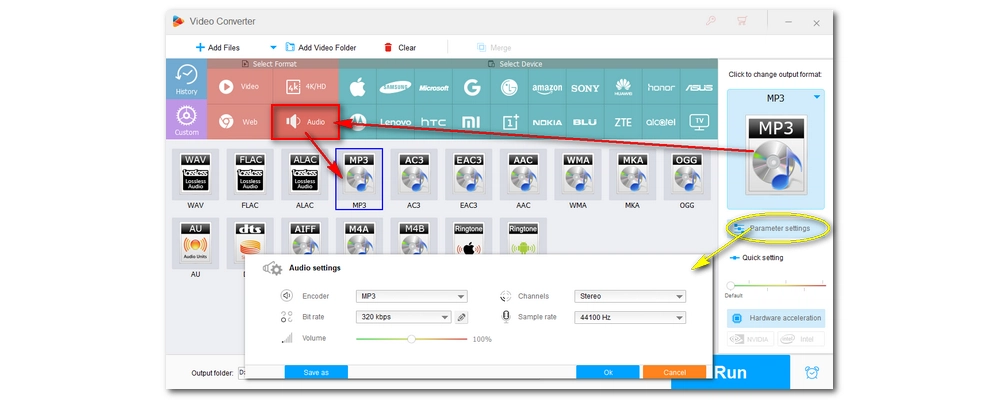 Choose Output Format