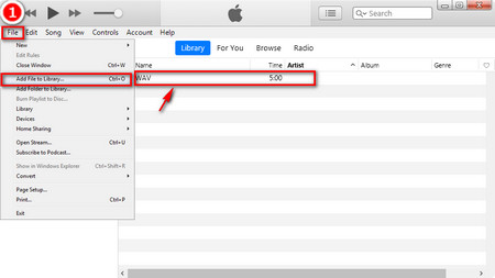 iTunes to Play WAV Files