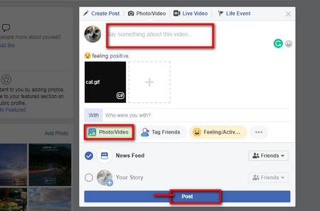 How to share your GIF on Facebook – Knowledgebase