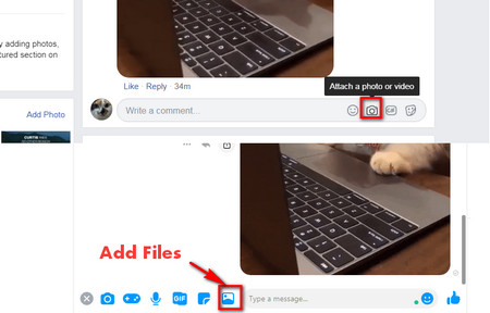 How to post a gif on Facebook comment