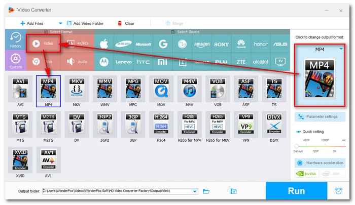 Choose an Export Format