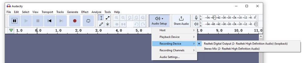 Choose Recording Device