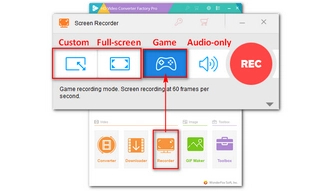 Open Gameplay Recorder and Choose Recording Region
