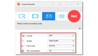 Adjust Recording Settings