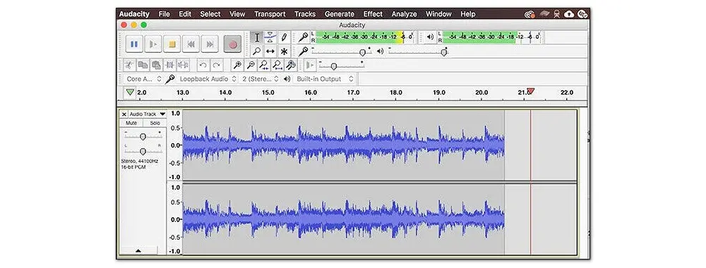 Record with Audacity