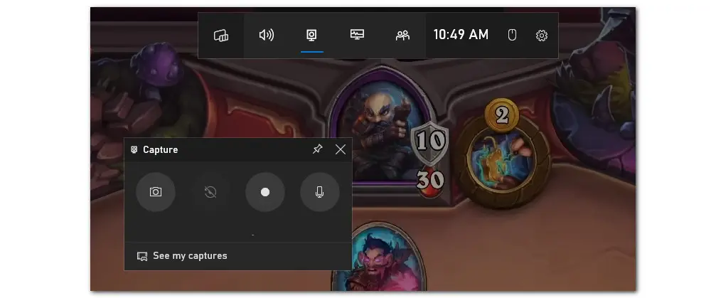 Capture Hearthstone with Xbox Game Bar