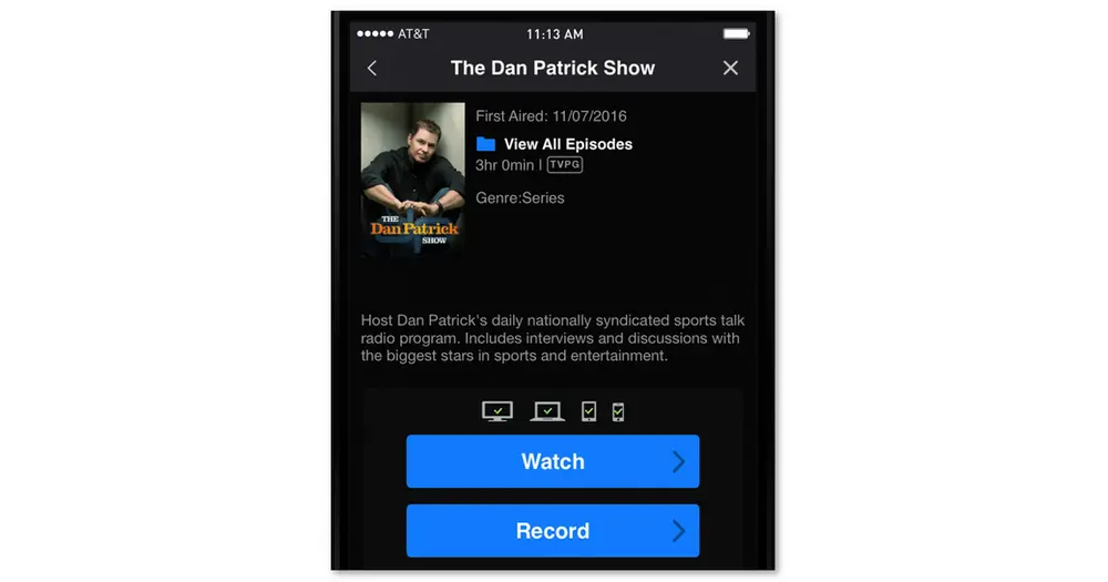 Record DirecTV Stream on Phone