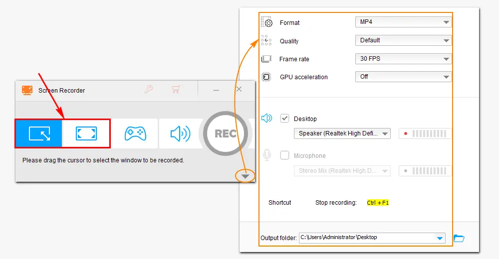 Customize Recording Settings