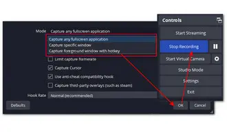 Capture Screen on Windows with OBS